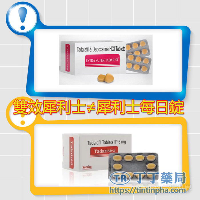 雙效犀利士≠犀利士每日錠 雙效犀利士≠犀利士每日錠